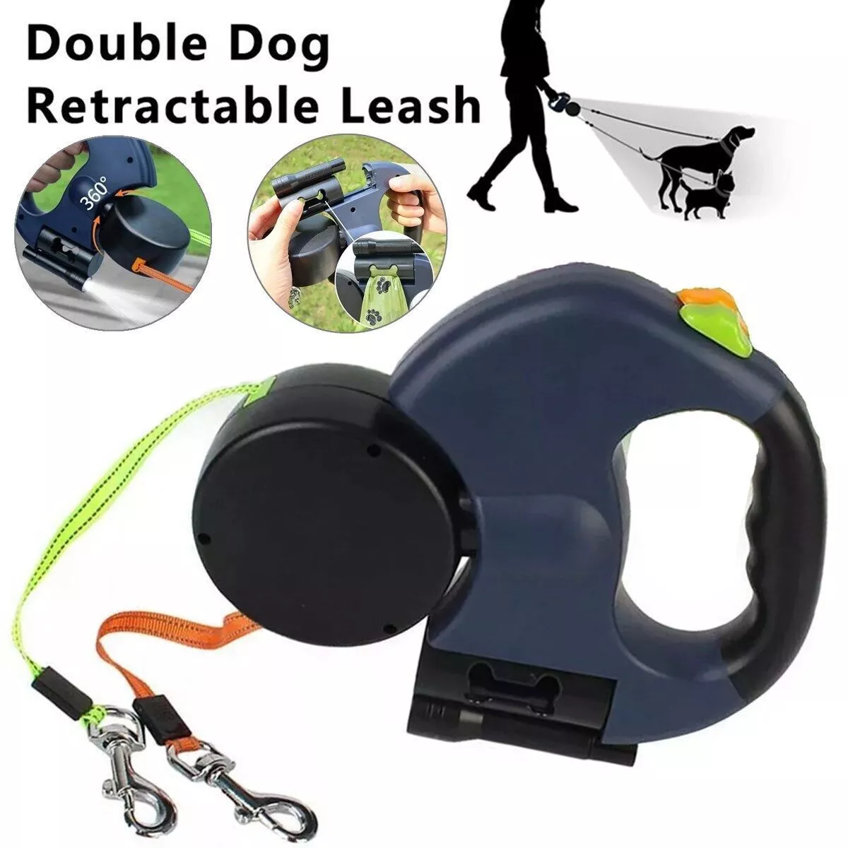 Tangle-Free Dual Dog Leash