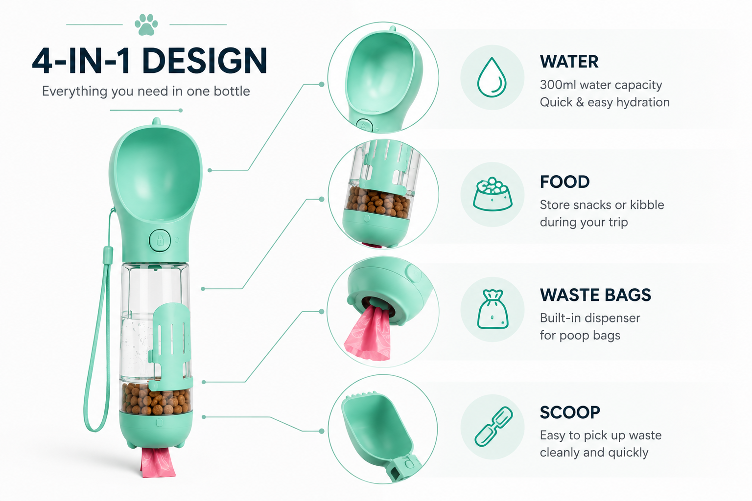 Paw Haven Travel Bottle