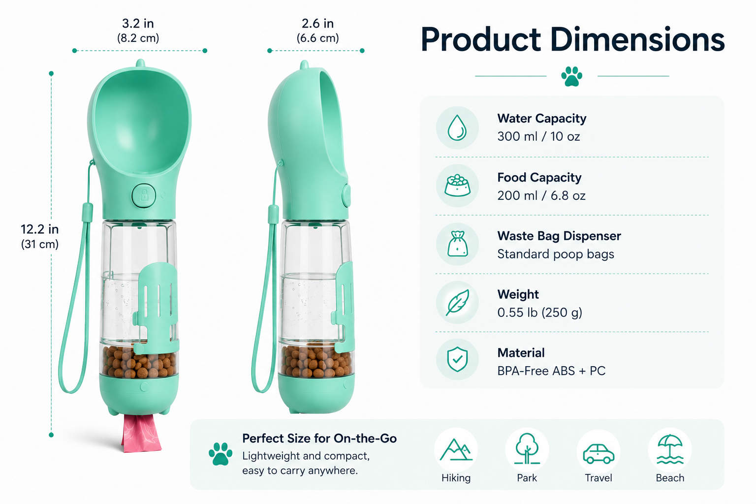 Paw Haven Travel Bottle