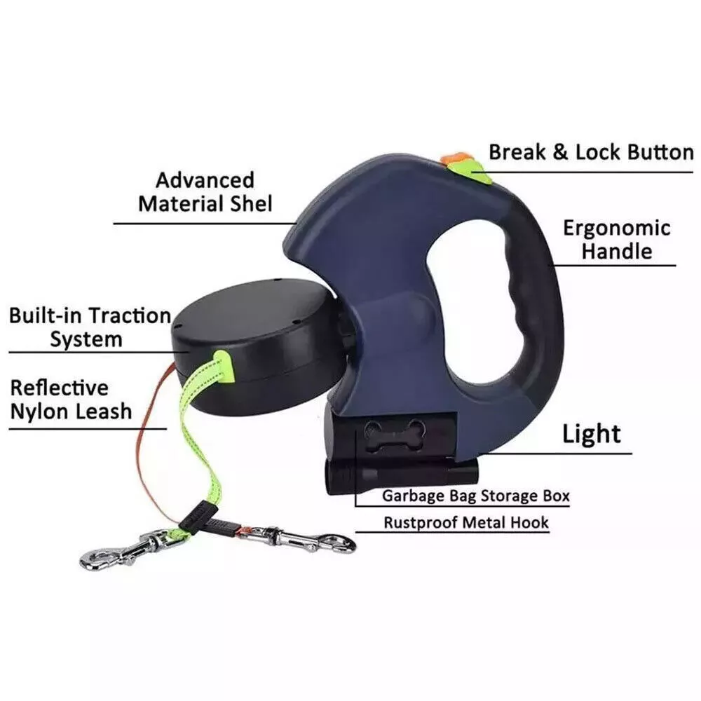 Tangle-Free Dual Dog Leash